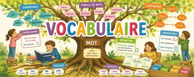 Vocabulaire à l&rsquo;école en Cycle 2