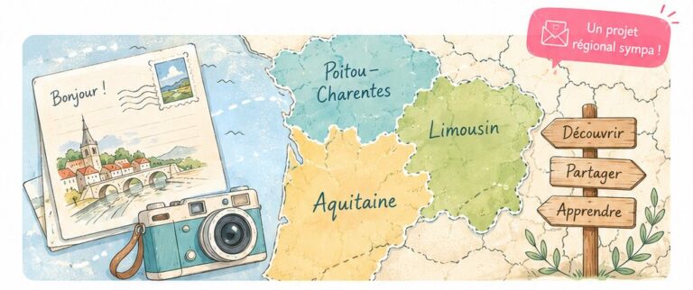 Rallye carte postale de la région Poitou-Charentes/Lim​ousin/Aquitaine