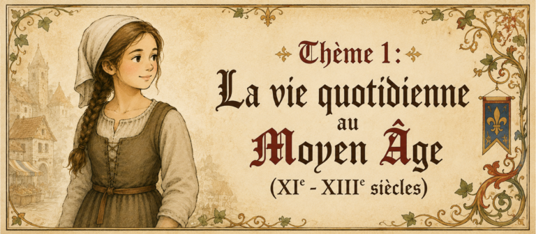 Thème 1 : La vie quotidienne au Moyen Âge – CM1